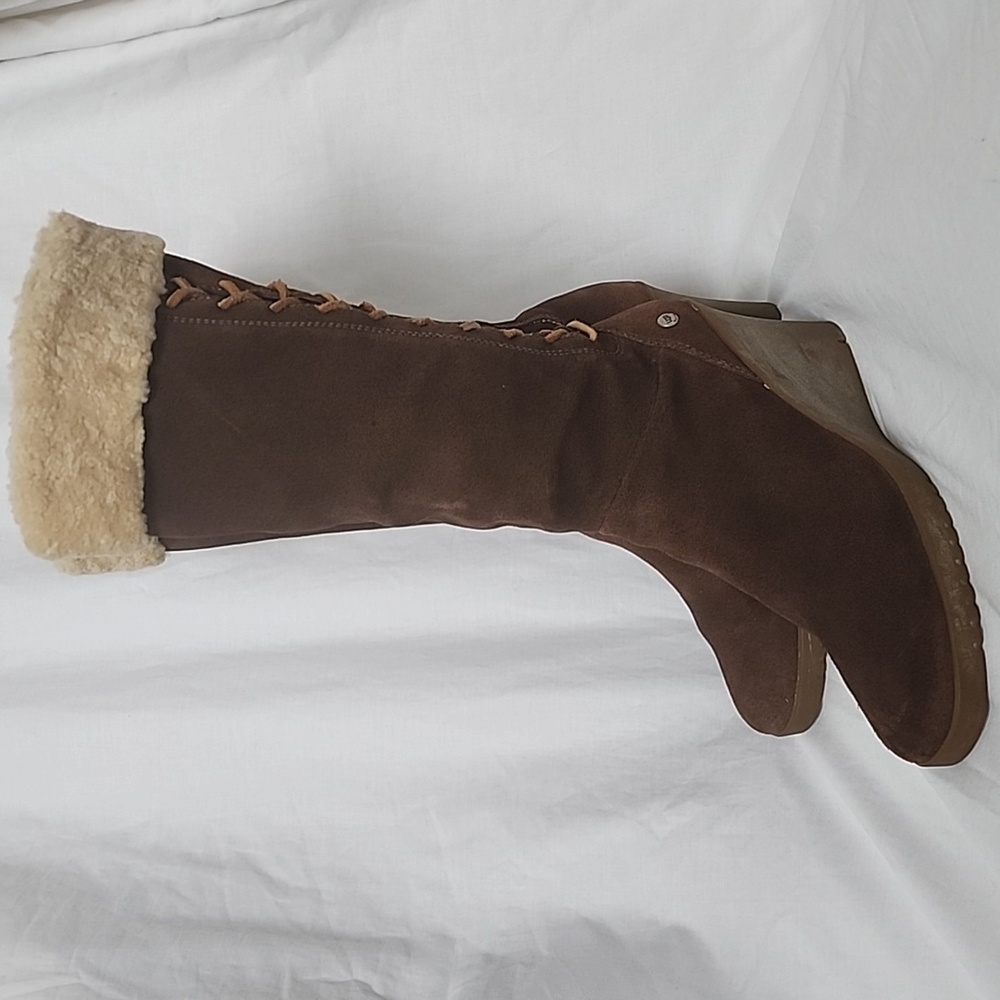 Ugg Australia Wedge Heel Boot, Women's Size 8, Brown-NO BOX